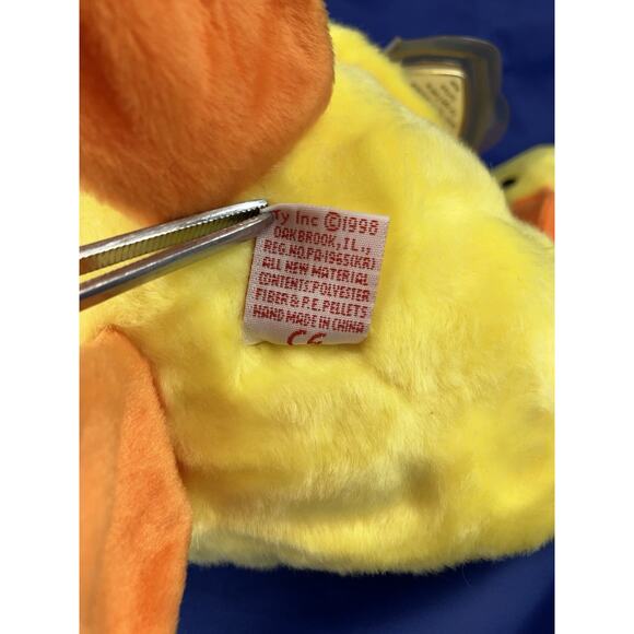 Ty Beanie Babies Bundle (3pcs) Quackers In 3 Sizes Buddy Baby And Teenie Beanie - Picture 6 of 16